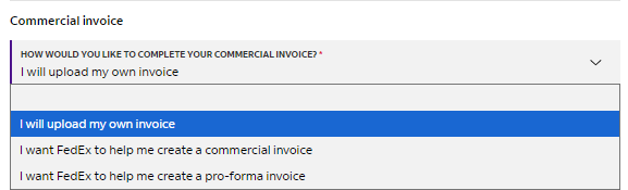 FEDEX上传发票与生成发票