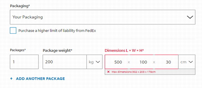 日本到香港FEDEX托盘接受最大尺寸