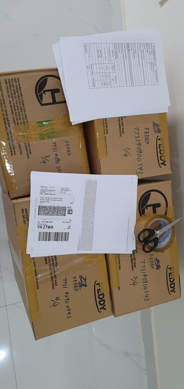 越南发食品到香港包装完美