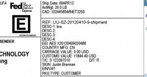 FEDEX EEI AES号